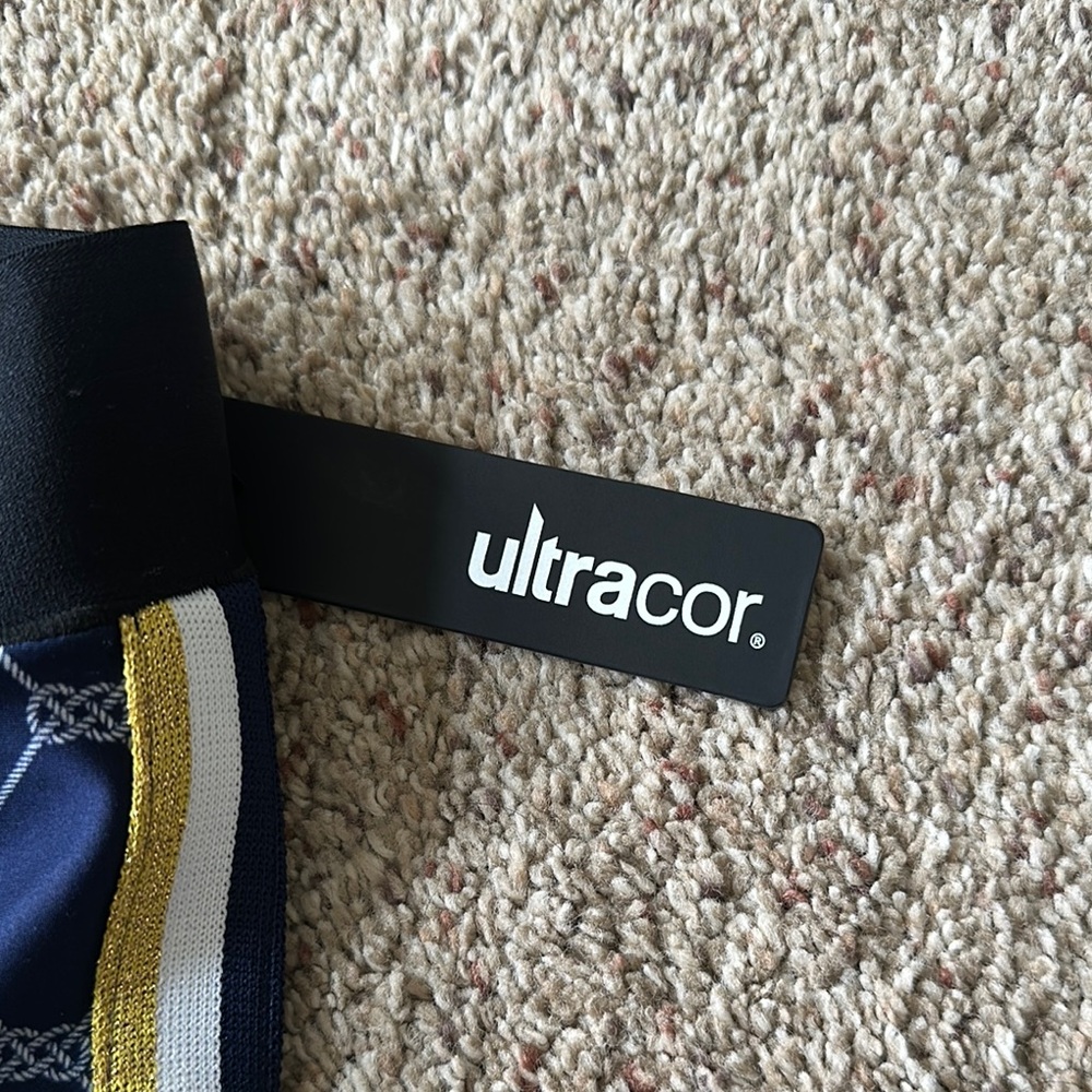 Ultracor Navy Geometric Pattern Leggings - Picture 3 of 6